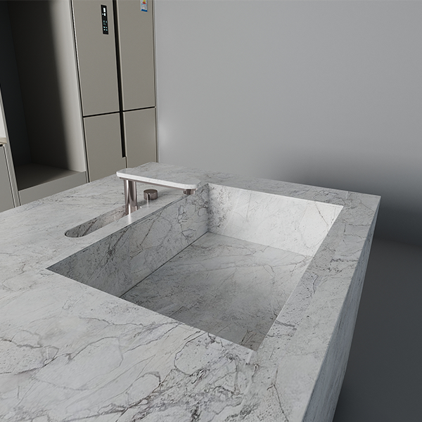 Sintered Stone Sink with Faucet