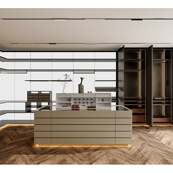 Walk-in Closet Island Full Lift System